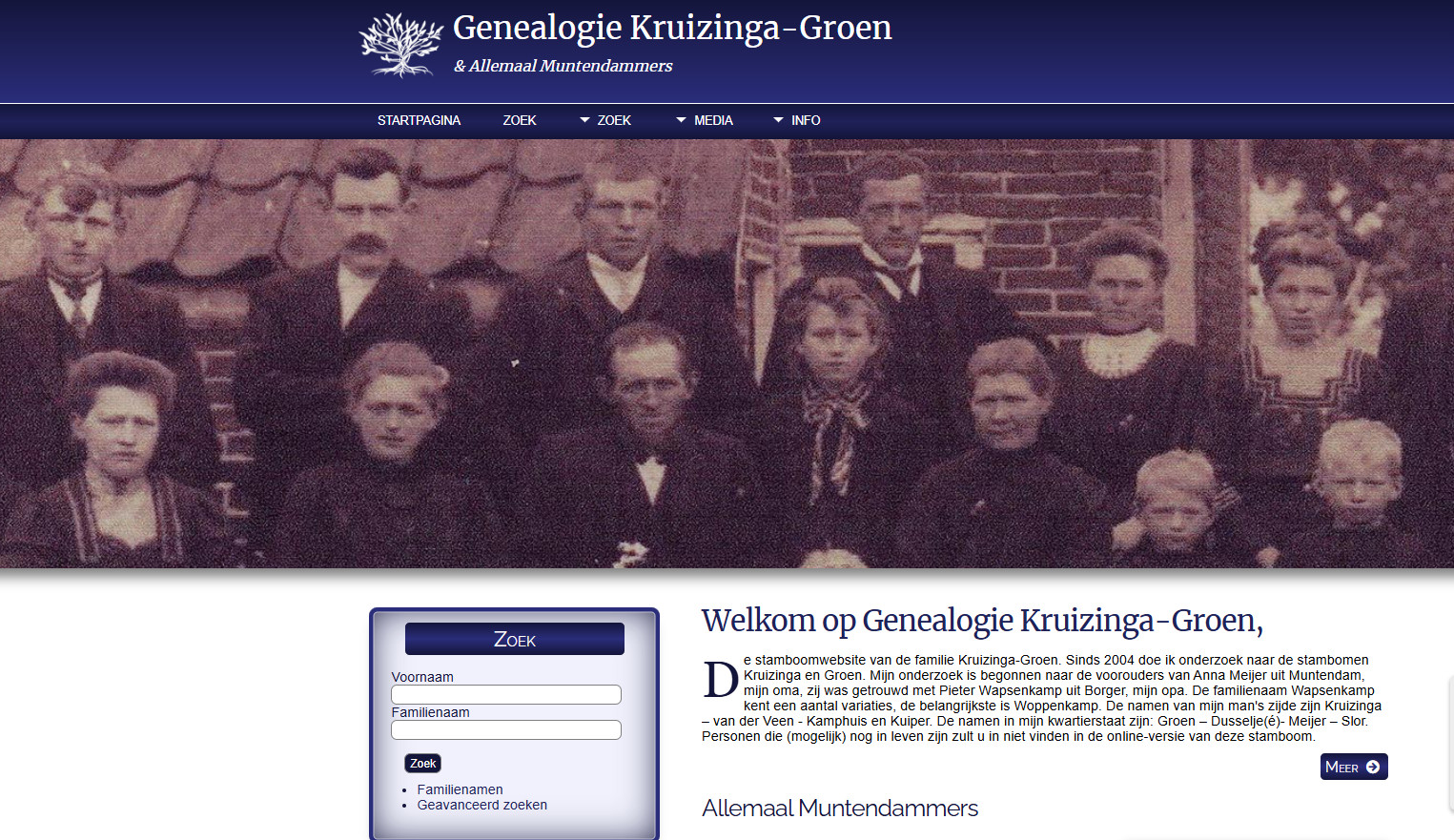 Presentatie Stamboom Kruizinga